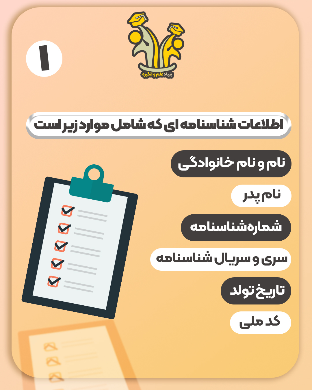 اطلاعات فردی ثبت نام کنکور